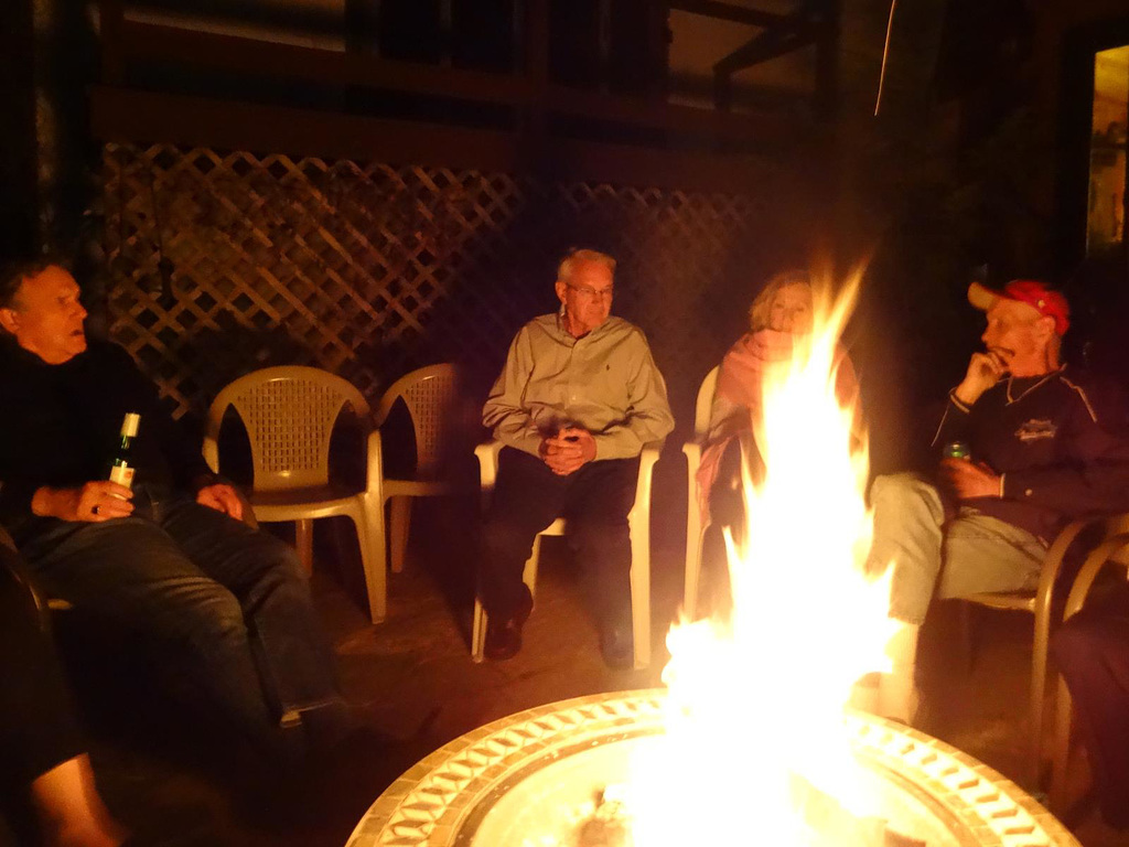 At Mike and Louise's Saturday Night