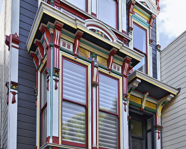 San Francisco Gingerbread – 24th Street Near Van Ness, Mission District, San Francisco, California