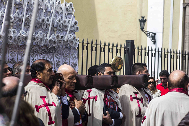 At the procession