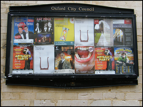 Oxford City Council noticeboard