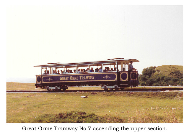 Great Orme Tramway No7 upper section ascent 1992