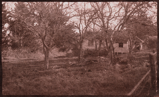 Abandoned house salt print