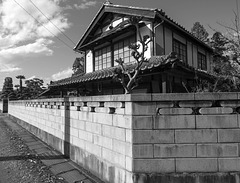 House with the stone wall