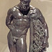 Detail of a Bronze Statuette of the Weary Herakles in the Metropolitan Museum of Art, June 2016