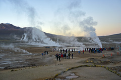 Geyser visit 6 o clock in the morning -8 degrees