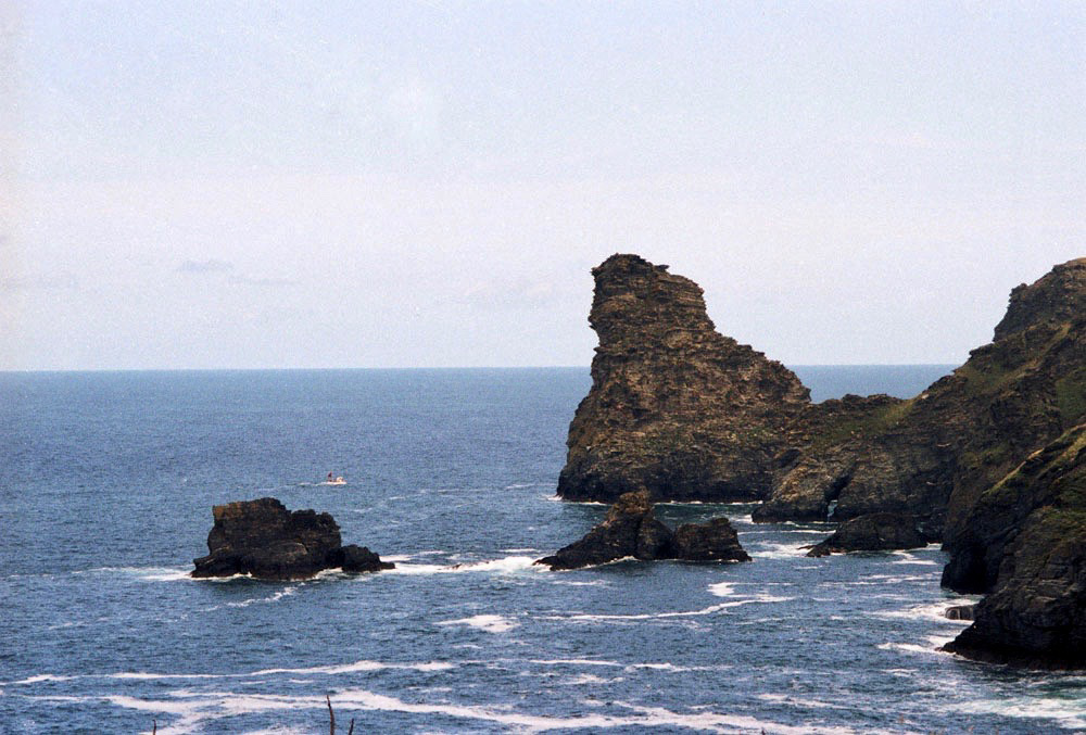 Trambley Cove from Rocky Valley (Scan from August 1992)