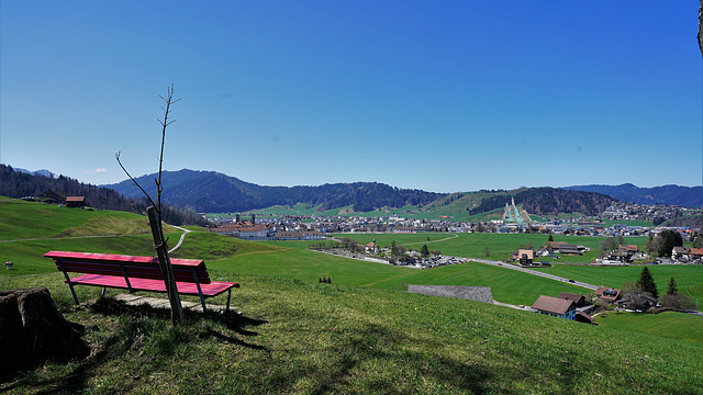 Einsiedeln SZ / Ein Bankerl für Ellen !