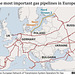 UKR - European gas pipelines, 28th April 2022