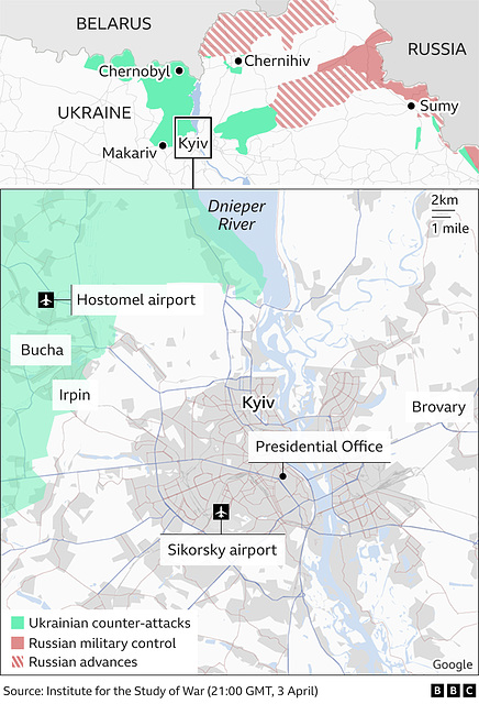 UKR - Kyiv close up, 3rd April 2022