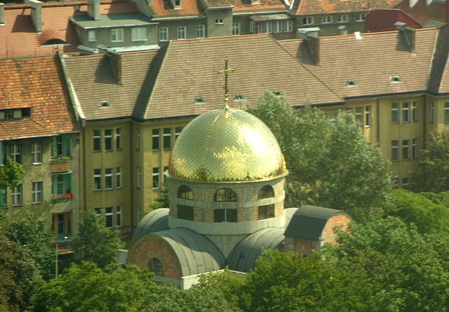 Orthodoxe Kirche św.Mikołaja, aus dem 22. Stock.