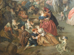 Detail of The Fair at Bezons by Pater in the Metropolitan Museum of Art, January 2022