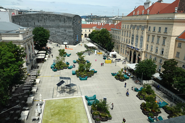 View from the Leopold Museum