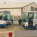 Cambridge Coach Services D350 KVE and D346 KVE at Waterbeach - 18 Nov 1990
