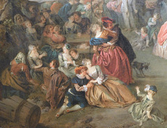 Detail of The Fair at Bezons by Pater in the Metropolitan Museum of Art, January 2022