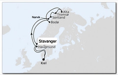 Kreuzfahrt Norwegen 2024