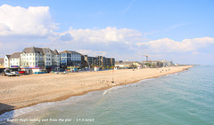 Bognor Regis looking east from the pier - 19 5 2025