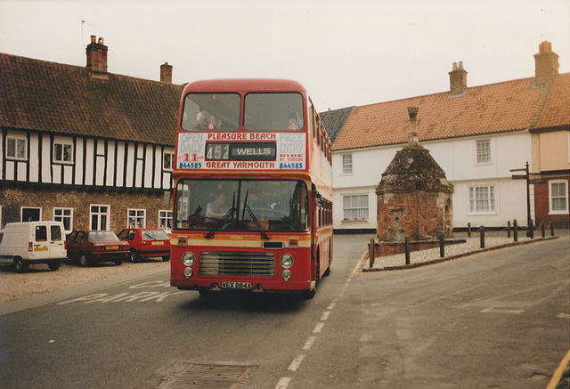 Eastern Counties Omnibus Company VR284 (VEX 284X) in Walsingham – August 1991 Eastern Counties Omnibus Company VR284 (VEX 284X) in Walsingham – August 1991