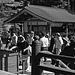 Visitors at Chuson-ji temple