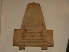 Memorial to Frances and Peggy Mettam, Saint Nicholas Church, Castle Gate, Nottingham