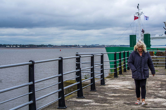 Bobby, my sister at the river park, Port Sunlight