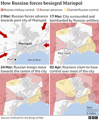 UKR - siege of Mariupol , 3rd April 2022