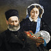 Detail of Monsieur and Madame Auguste Manet by Manet in the Metropolitan Museum of Art, December 2023