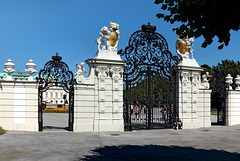 Schloss Belvedere - Das Haupttor zum Oberen Belvedere