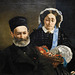 Detail of Monsieur and Madame Auguste Manet by Manet in the Metropolitan Museum of Art, December 2023