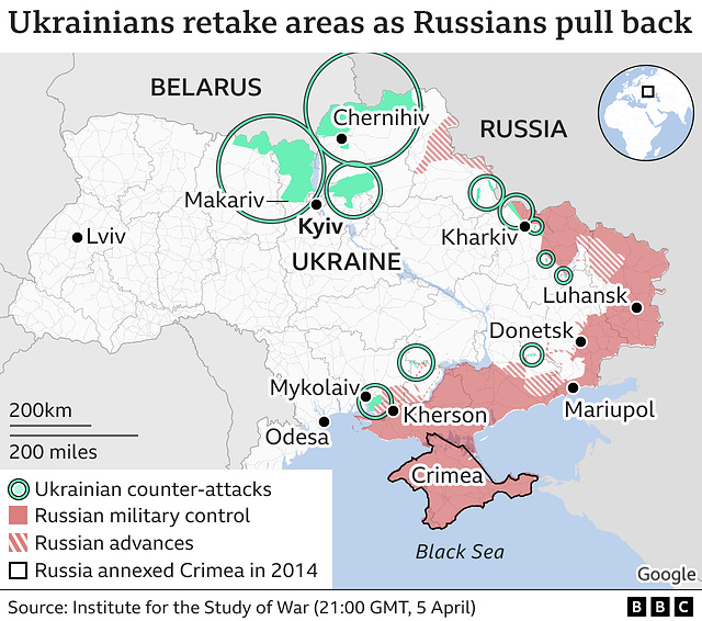 UKR - Ukrainian pushback, 5th April 2022