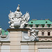 Schloss Belvedere - "Säbelrasseln" am Haupteingang zum Oberen Belvedere