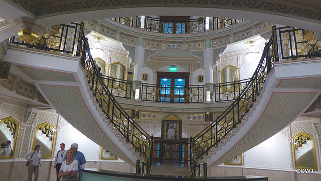 The Atrium in Oman International Bank's Head office.