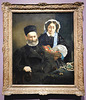 Monsieur and Madame Auguste Manet by Manet in the Metropolitan Museum of Art, December 2023