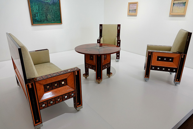 Ensemble of furniture from the living room of the apartment Eisler von Terramare