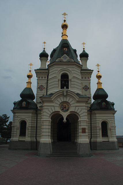 Modest little hillside church