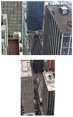 Looking west along 50th Street from the Rockefeller Building. (Scan from June 1981)