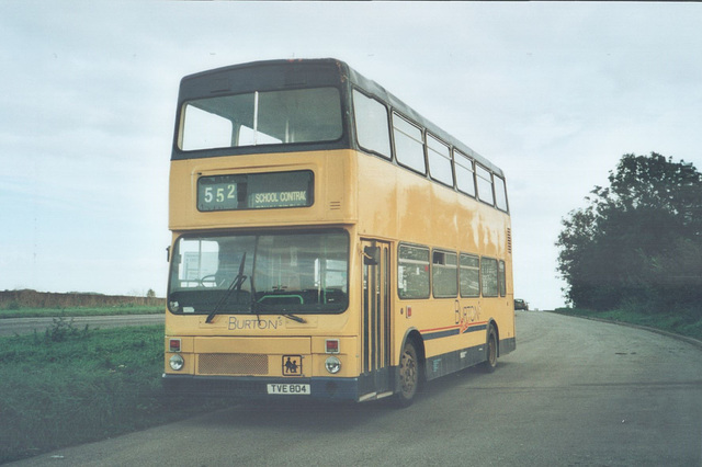 Burtons Coaches TVE 804 between Haverhill and Linton - 19 Oct 2006 (565-30A)