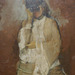 Detail of Woman with Field Glasses by Degas in the Metropolitan Museum of Art, December 2023