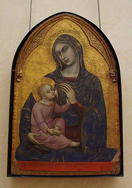 Virgin and Child by Bernaba da Modena in the Louvre, June 2014