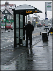 bus stop on the Slade