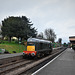 Another view of Ropley, complete with picnic tables and Class 20 diesel  D8188