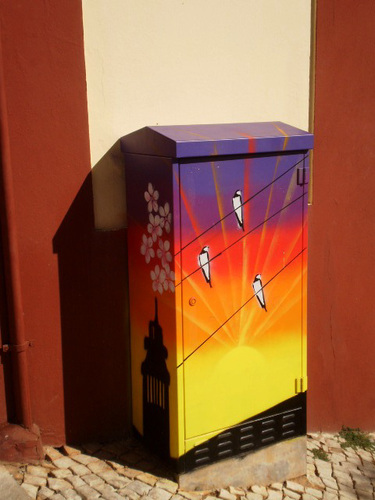 Electricity box.