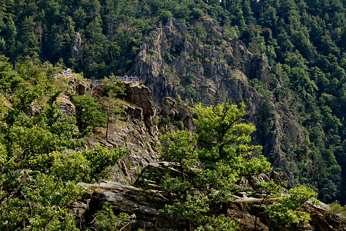 Hoch überm Bodetal ist der Aussichtspunkt auf der Rosstrappe - HFF!