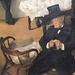 Detail of Cotton Office in New Orleans by Degas in the Metropolitan Museum of Art, December 2023