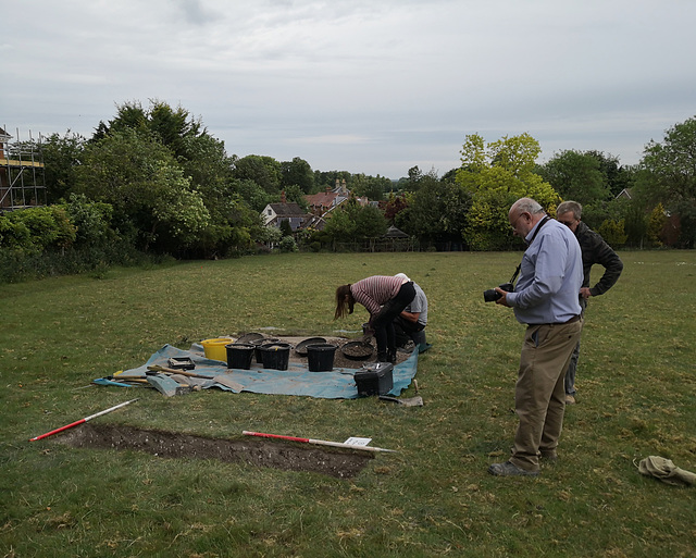 Excavating at Hunts Close