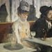 Detail of In a Cafe: The Absinthe Drinker by Degas in the Metropolitan Museum of Art, December 2023