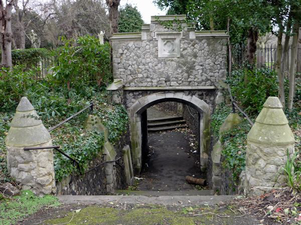 Cemetery tunnel