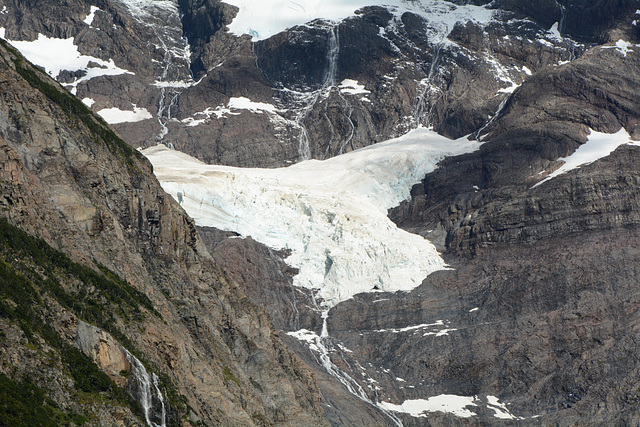 Chile, Right Hanging Glacier in French Valley in Torres del Paine