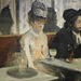 Detail of In a Cafe: The Absinthe Drinker by Degas in the Metropolitan Museum of Art, December 2023