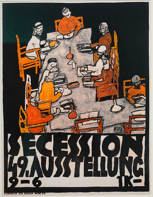 Tafelrunde. Poster for the 49th Exhibition at the Vienna Secession