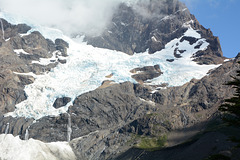 Chile, Left Hanging Glacier in French Valley in Torres del Paine Chile, Left Hanging Glacier in French Valley in Torres del Paine